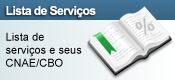 Lista de atividades e seus serviços.